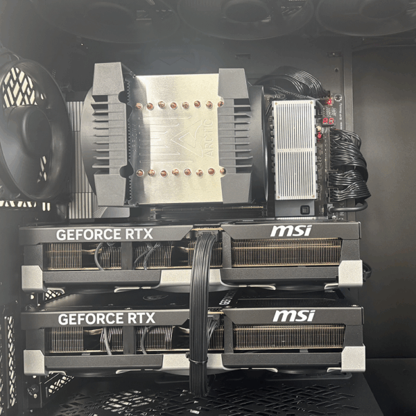 Serveur double 5090 RTX Threadripper interieur